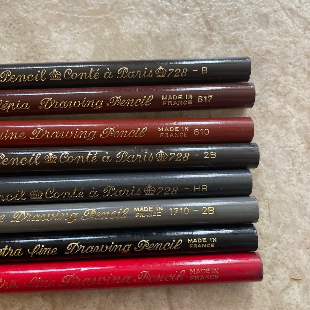 - Vintage Conte a Paris  Pencils From France - Lot 8